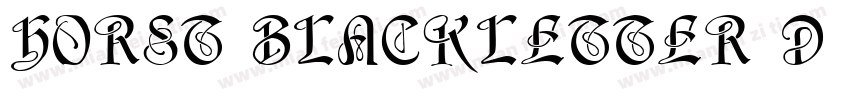 Horst Blackletter D字体转换